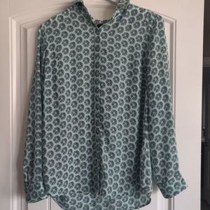 Button Down Blouse Long-Sleeve